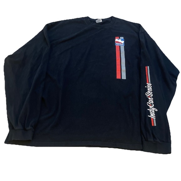 Anvil Other - Vintage Indy Car Series Graphic Print T Shirt Men's 3X Black‎ Anvil Long Sleeve